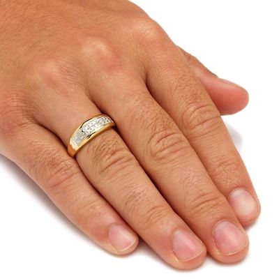 シルバー / 青銅 男性 ピンセット ダイヤモンド 結婚指輪 18k 金 金 金 石 石
