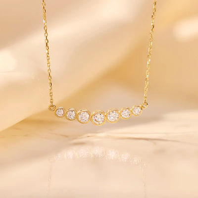 ミニマリスト 925 スターリングシルバー テニスのペンダント ネックレス 女性用 層式積み重ね式 ネックレス