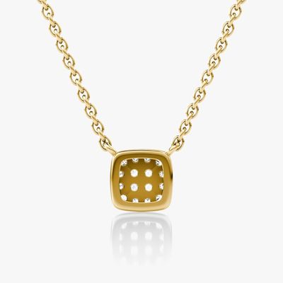 18K 金 925 ステルリング シルバー 立方 ジルコニア ペンダント ネックレス