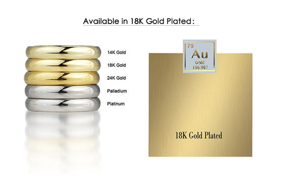 独創的な18K 金 金 金 金 925 ステルリング シルバー ダブル ハグズ イヤリング 厚い防水宝石