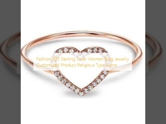 ファッション 925 ステルリング シルバー 女性 指輪 宝石 カスタマイズ 製品 宗教型 無