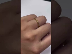 手作り トイストクラシック 925 ステルリングシルバー 女性の指輪 18K ゴールドで塗装された宝石